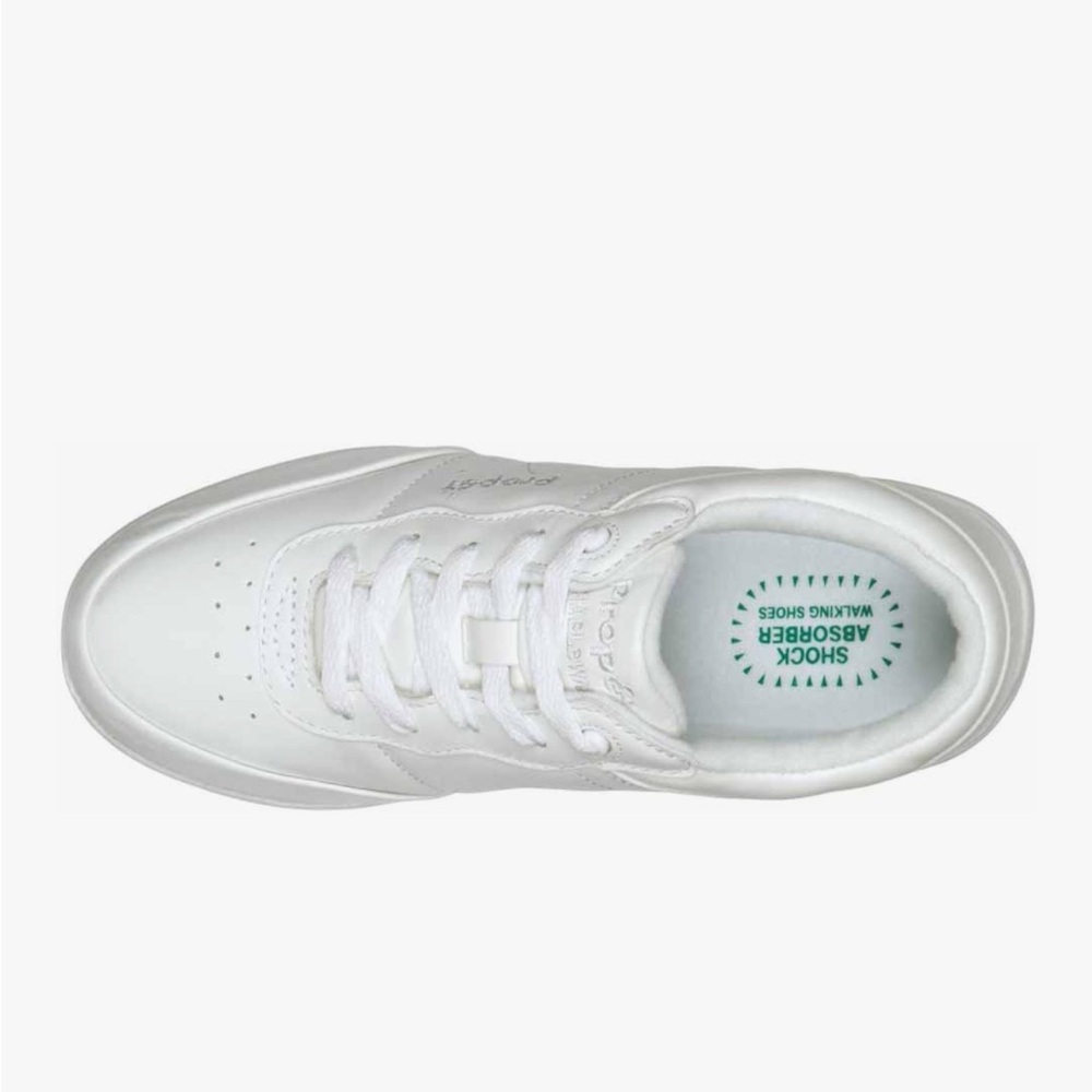White Stability Walker Walking Sneaker Shoes Size 9.5 Narrow-Genuine Leather - Picture 7 of 14